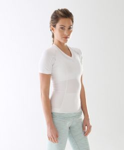Women's-Posture-Shirt-CORE_White_Front-model